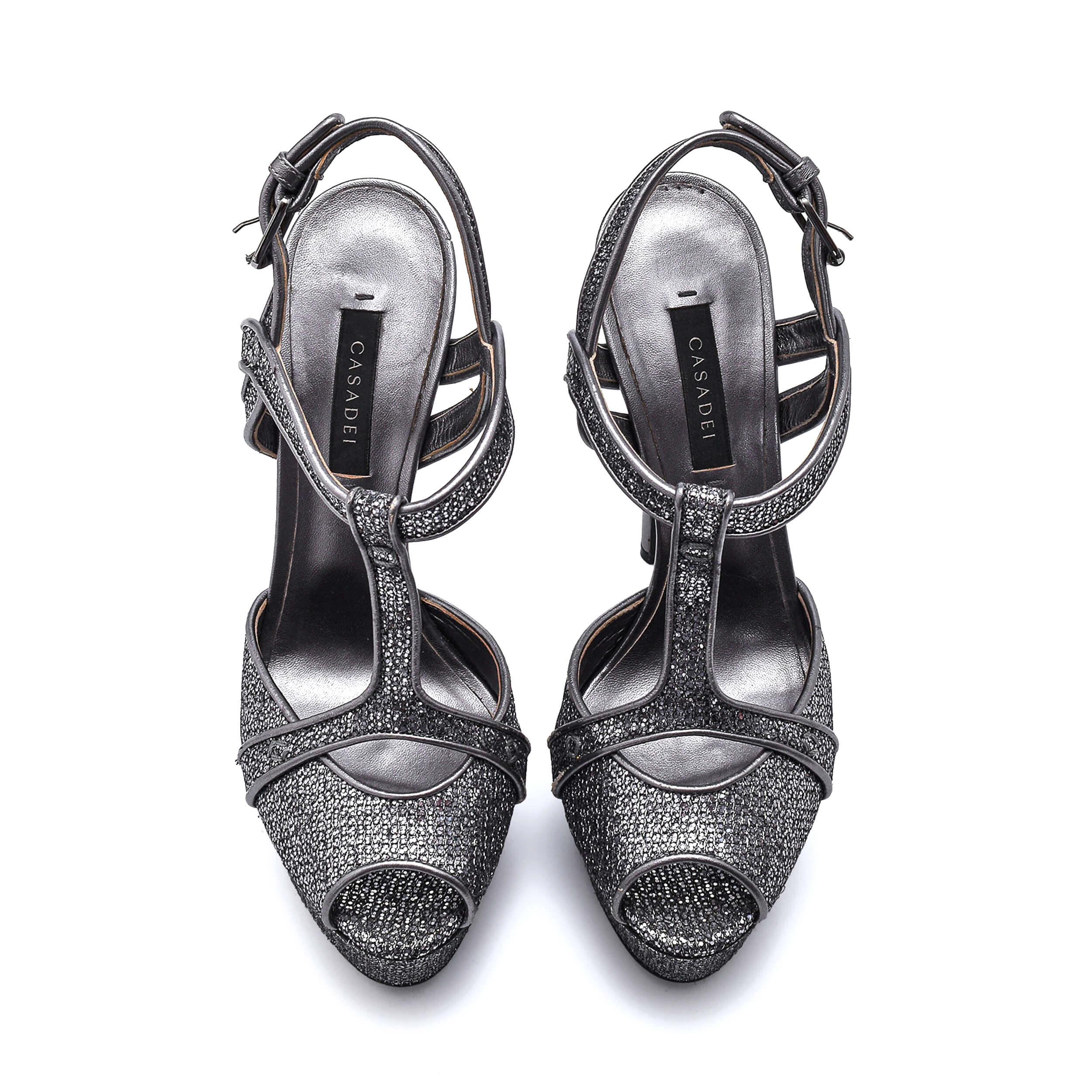 Casadei - Metallic Silver Shiny Pumps